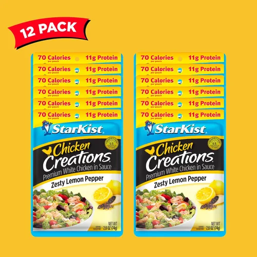 Miniatura 83 de StarKist Chicken Creations BOLD - Bolsa estilo búfalo (5 onzas, 12 unidades) Carne blanca totalmente cocida con alto contenido de proteínas, sin