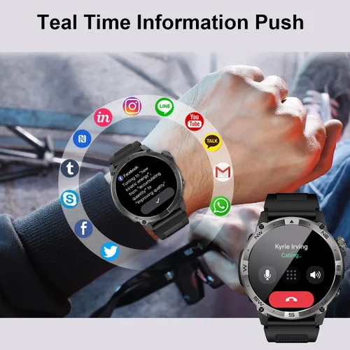 Miniatura 2 de Reloj inteligente para hombres y mujeres, rastreador de actividad física con GPS y brújula, pantalla AMOLED de 1.43 pulgadas, relojes de fitness