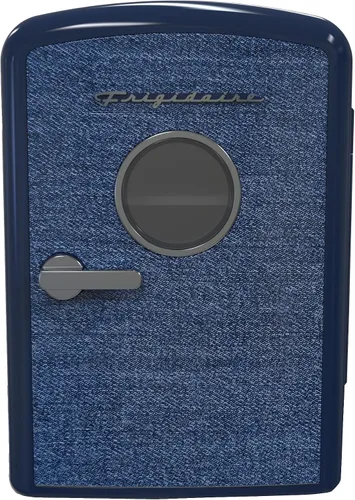 Frigidaire Mini Refrigerador Personal, Capacidad de 1 Galón para 9 Latas, Incluye Enchufes para Toma de Corriente Doméstica y Cargador de CC – 9.84"