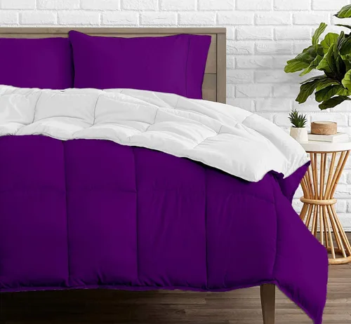 Miniatura 11 de Edredón reversible – Lujoso para todas las estaciones – 100% algodón orgánico tamaño individual XL de 68 x 92 pulgadas, 1 edredón alternativo