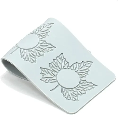 Miniatura 9 de Hojas de árbol huecas de silicona de helecho, pteridófito, molde para fondant de caramelo de chocolate, molde de arcilla de loto 3D para decoración