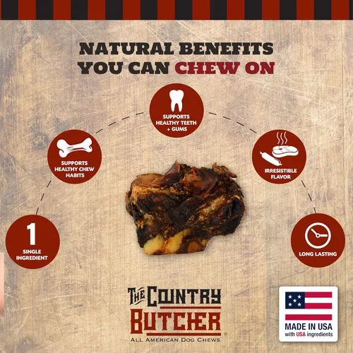 Miniatura 3 de THE COUNTRY BUTCHER Crown Knuckles - Huesos de perro de carne de res, masticables naturales de larga duración para perros medianos y grandes