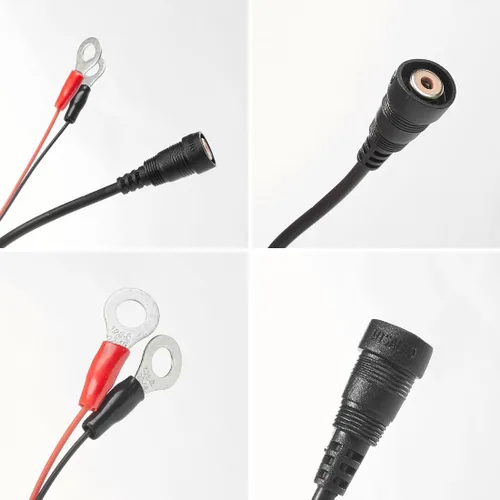 Miniatura 6 de Cable de alimentación de escudo eléctrico de 4.6 pies para casco con calefacción, cable de alimentación para visera