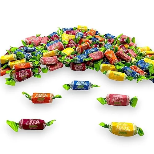 Miniatura 4 de Sour Bulk - Masticables de frutas, 1.5 libras de envueltas individualmente, sin gluten y sin maní, surtido de frutas con sabor a frambuesa azul