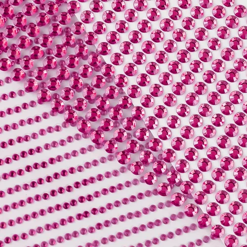 Miniatura 6 de 3090 calcomanías de cristales de diamantes de imitación de gemas faciales de 0.15/64/0.23 pulgadas con diamantes de imitación rosas para cuerpo