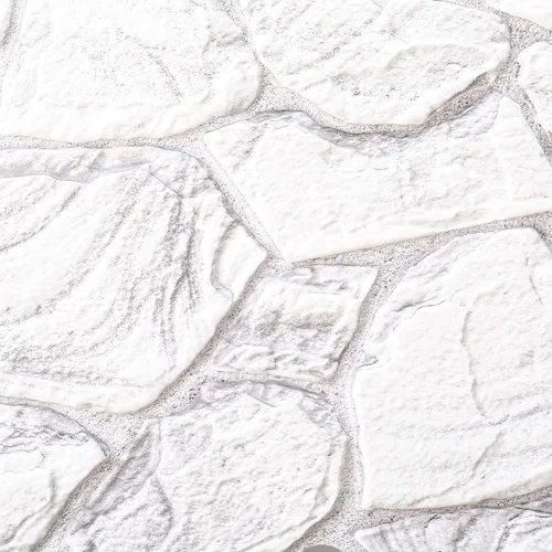 Miniatura 8 de Dundee Deco Paneles de pared 3D - Paneles de pared de PVC de piedra sintética blanca y gris para decoración de pared interior, sala de estar, Gris
