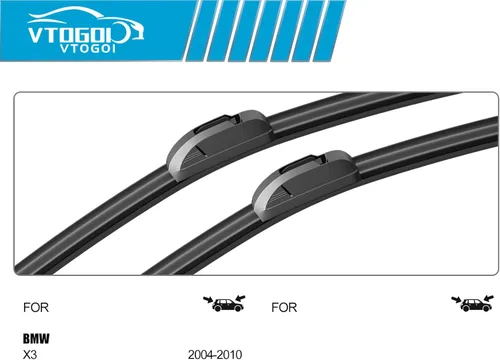 Miniatura 3 de VTOGOI escobillas de limpiaparabrisas con juego de escobillas traseras para BMW X3 2004-2010, repuestos de limpiaparabrisas automotrices, que
