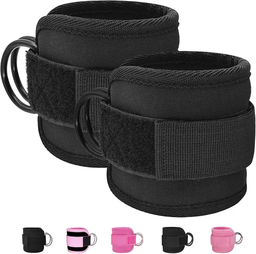 Miniatura 10 de Correas de Tobillo de Fitness para Máquina de Cable, Kickbacks Ejercicios de Glúteos, Ejercicios de Parte Inferior del Cuerpo, Correas Ajustables