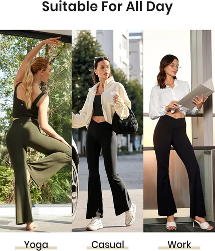Miniatura 5 de CRZ YOGA Butterluxe - Leggings cruzados para mujer, 31 pulgadas, cintura alta, corte de bota, corte de bota, pantalones de yoga con control