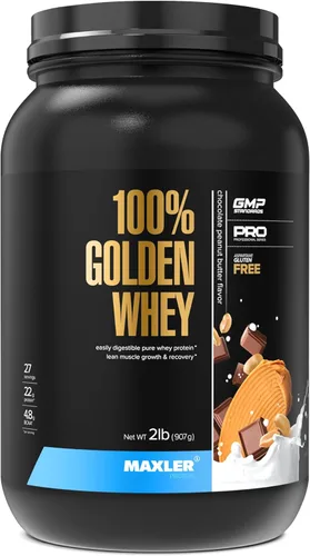 Miniatura 16 de Maxler 100% proteína de suero de leche dorada – 0.88 oz de proteína de suero de alta calidad en polvo por porción – Pre, post e intra entrenamiento