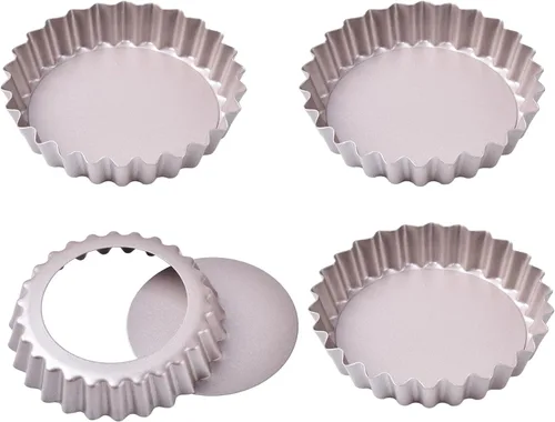 Miniatura 16 de Sartén rectangular para tartas de 13 pulgadas con parte inferior suelta extraíble, antiadherente, oblongo para hornear en horno (dorado champán)