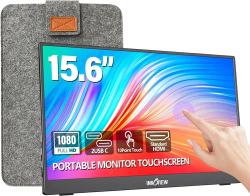 Miniatura 11 de InnoView Monitor portátil, 15.6 pulgadas FHD 1080P HDMI USB C segundo monitor externo para computadora portátil, escritorio, MacBook, teléfonos