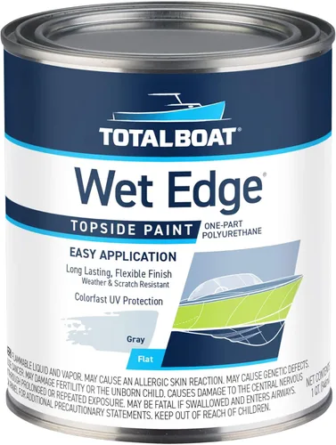 Miniatura 50 de TotalBoat Wet Edge Topside Pintura Marina de Poliuretano Premium Recubrimiento para Barcos, Casas Rodantes, Molduras Exteriores, Fibra de Vidrio