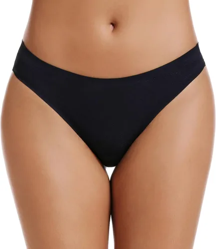Miniatura 4 de VOENXE - Paquete de 5 - 10 tangas sin costuras para mujer ropa interior discreta