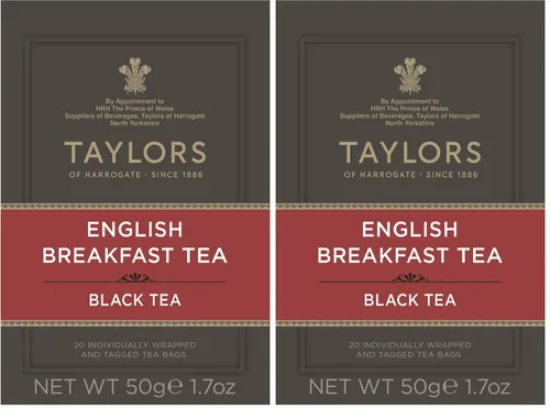 Miniatura 19 de Taylors of Harrogate Classic Chai, té negro, bolsas envueltas individualmente, 20 unidades (paquete de 1), especiado, aromático y cálido