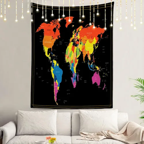 Miniatura 90 de Shrahala Tapiz de pared de hojas de arce otoñal, hojas rojas llameantes, fondo negro, tapiz grande para colgar en la pared, tapiz decorativo
