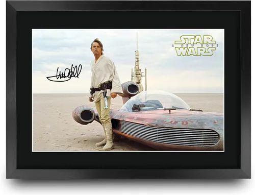 Miniatura 16 de HWC Trading Star Wars Episodio 1 La Amenaza Fantasma Regalos Presentación Impresa Autografiada Montaje para Fans de Recuerdos de Películas - 16" x