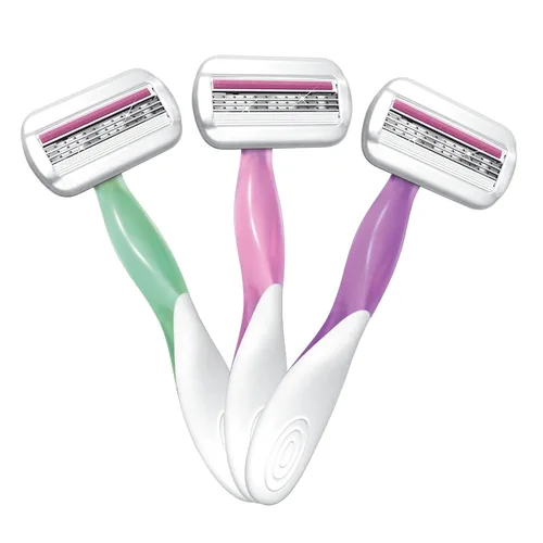 Miniatura 2 de BIC Soleil Sensitive - Maquinilla de afeitar desechable para mujer, 3 cuchillas con tira de humedad para un afeitado suave y sedoso, juego de 3