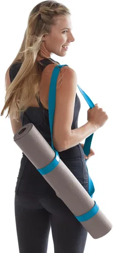 Miniatura 4 de Gaiam Easy-Cinch para colchoneta de yoga - Correa resistente para transportar la colchoneta de yoga con anillos en D de metal para un ajuste seguro