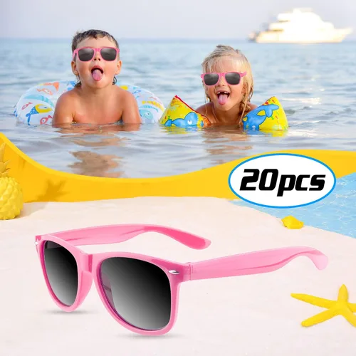 Miniatura 40 de TUPARKA Paquete de 20 lentes de sol para niños a granel para fiestas de verano en la piscina, fiestas de cumpleaños, bolsas de golosinas, color verde