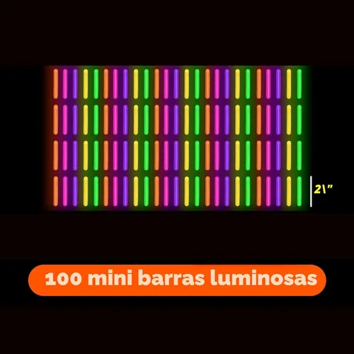 Miniatura 4 de PartySticks Paquete de 200 mini palitos brillantes que brillan en la oscuridad, pequeños, para huevos de Pascua, 5 colores, palos de luz de neón
