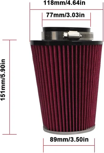 Miniatura 3 de Kit de filtro de aire del motor Motoparty para Yamaha YFM700 Raptor 2006-2021, 2013-2021 YFM700R & YFM700R SE, con adaptador de entrada y soporte