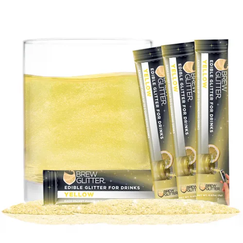 Miniatura 32 de Brew Glitter - Purpurina comestible para bebidas, cócteles, cerveza, adornar bebidas Certificado Kosher y Halal 100% comestible y de grado Azul