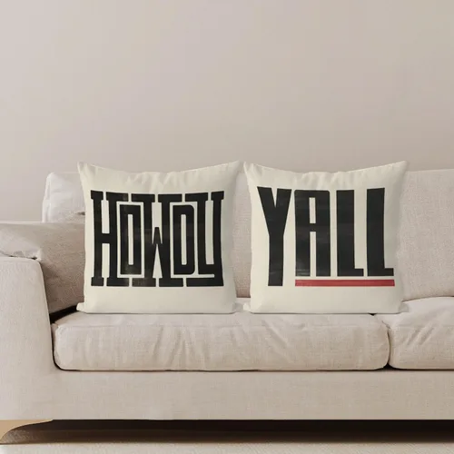Miniatura 3 de IWXYI Fundas de almohada Howdy - Decoración occidental del hogar, 18 x 18, estilos suroeste y rancho