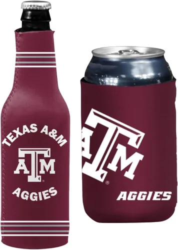 Miniatura 18 de College Team Color Logo Can & Bottle Holder Insulator Beverage Cooler Set