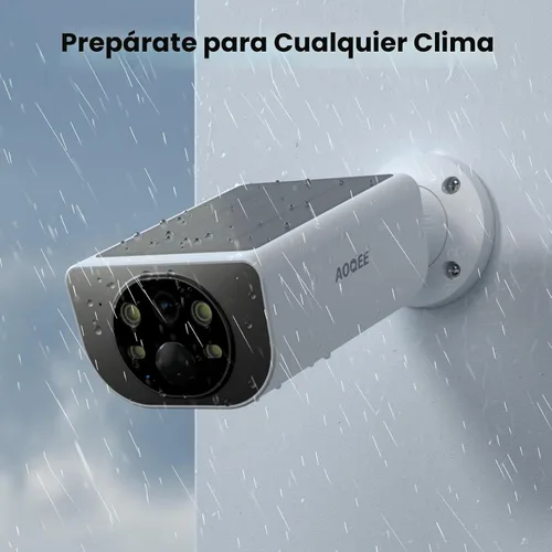 Miniatura 6 de Cámaras AOQEE para seguridad del hogar - Cámara de seguridad inalámbrica de 2K para exteriores con detección de movimiento de IA y sirena, carga