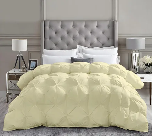 Miniatura 21 de Lujoso para todas las estaciones – Colección de hotel – Estilo Pintuck – 100% algodón orgánico tamaño Twin XL 68 x 92 pulgadas, edredón plisado de 1
