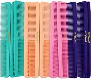 Peine de pelo multiusos de 7 pulgadas. Peines de corte de pelo. Peines de peluquero y estilista. Mezcla fresca 12 unidades.