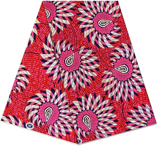 Miniatura 15 de Patrón africano de cera Ankara imprime tela 6 yardas 100% algodón cera paño para vestido de fiesta y telas de tapicería DIY LB041