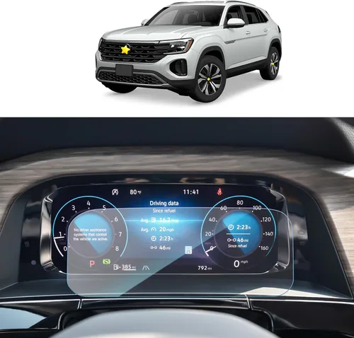Miniatura 8 de SKTU Protector de pantalla para Taos 2022-2025, Tiguan 2018-2024, Atlas 2018-2023, Arteon 2019-2024, Altas Cross 2020-2023, antiarañazos