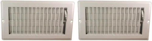 Miniatura 8 de DANCO Registro de piso de acero de 4 x 10 pulgadas con caída de 1-5/16 pulgadas, blanco, 1 paquete (62070)