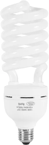 Miniatura 7 de Skytex 2 unids 135 W bombilla 5500 K CFL luz diurna espiral softbox kit de iluminación bombilla en zócalo E27 para fotografía foto