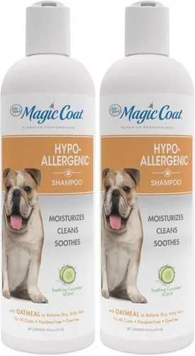 Miniatura 9 de Four Paws Magic Coat - Champú blanqueador blanco brillante para perros con abrillantador Natriance, lavado de perro iluminador, elimina las manchas