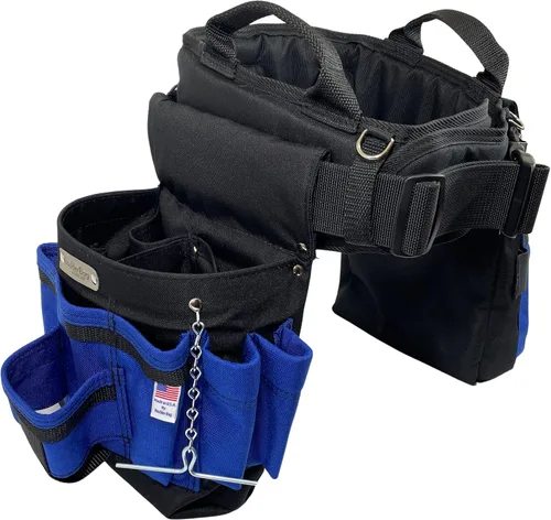 Miniatura 8 de BOULDER BAG Ultimate Electrician's MAX Combo con cinturón de herramientas con soporte cómodo para la espalda, hebilla de liberación rápida, cinturón