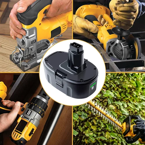 Miniatura 7 de FSKE Paquete de 2 baterías de iones de litio de 6.5 Ah de repuesto para Dewalt 18 V, compatible con DC9096 DC9098 DC9099 DE9039 DE9095 DE9096 DE9098