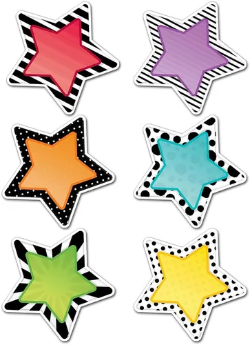 Creative Teaching Press Bold & Bright Stars Recortes de 10" (5786)