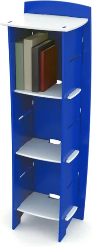 Legaré Furniture Estantería de 3 niveles para muebles infantiles, organizador de almacenamiento con estantes ajustables para dormitorio de niños,
