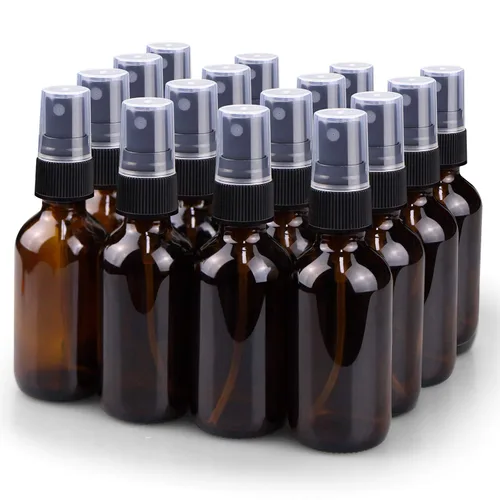Miniatura 9 de Wedama Botella con atomizador, botella de spray de vidrio de niebla fina de 2 onzas, pequeños recipientes de líquido recargables para regar flores