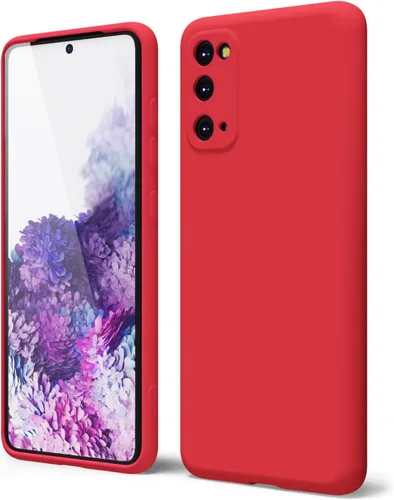 Miniatura 16 de oakxco Funda para teléfono Samsung Galaxy S21 Ultra con agarre de silicona líquida, bonita funda delgada y delgada de goma suave de TPU lisa