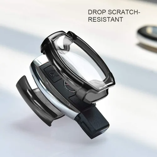 Miniatura 6 de ELOHEI - Funda para llavero de Mercedes Benz de TPU suave premium, compatible con Mercedes Benz C E S M, CLS, CLK, G, Clase G, llavero inteligente