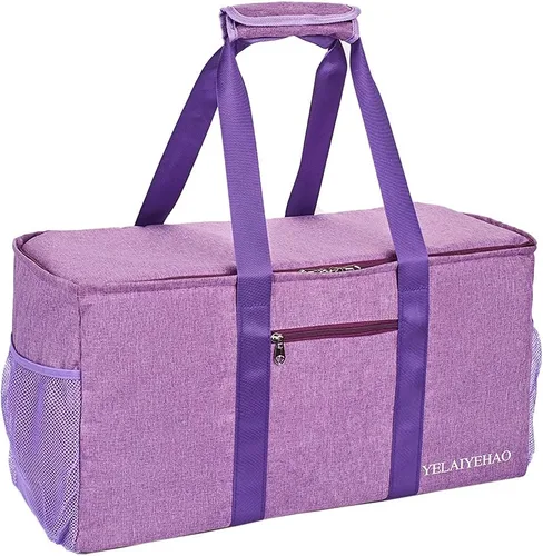 Miniatura 8 de YELAIYEHAO Bolsa de mano grande con tapa, plegable plegable