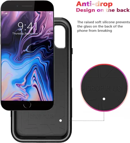 Miniatura 4 de Diverbox Funda [A prueba de golpes] [A prueba de caídas] [A prueba de polvo], Cubierta de protección resistente para teléfono para Apple iPhone 8