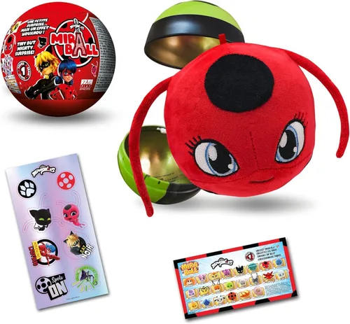 Miniatura 12 de Miraculous Ladybug MiraBall, sorpresa de 3 en 1, paquete de 3, caja sorpresa de juguetes para niños - Personajes coleccionables de programas