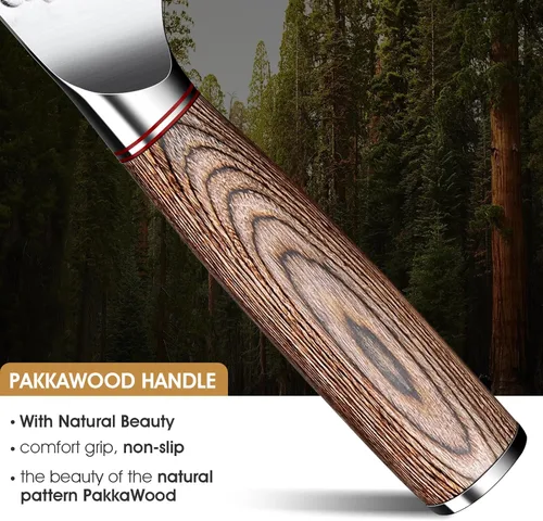 Miniatura 6 de Huusk Cuchillo japonés para pan de masa madre – Cuchillo afilado de 10 pulgadas para rebanar pan casero para torta tostada bagel, cuchillos largos