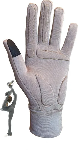 Miniatura 5 de Guantes de patinaje artístico con almohadillas de gel, protección de palma para competición de práctica
