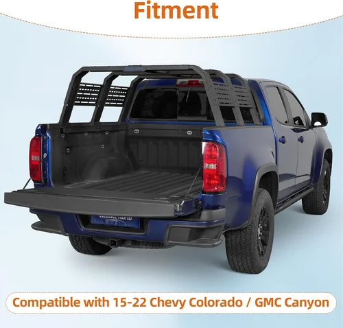 Miniatura 2 de Kit de Soportes de Montaje Auxiliares Hooke Road Compatible con 2015-2022 Chevrolet Chevy Colorado y GMC Canyon, Solo Funciona con Rack de Cama